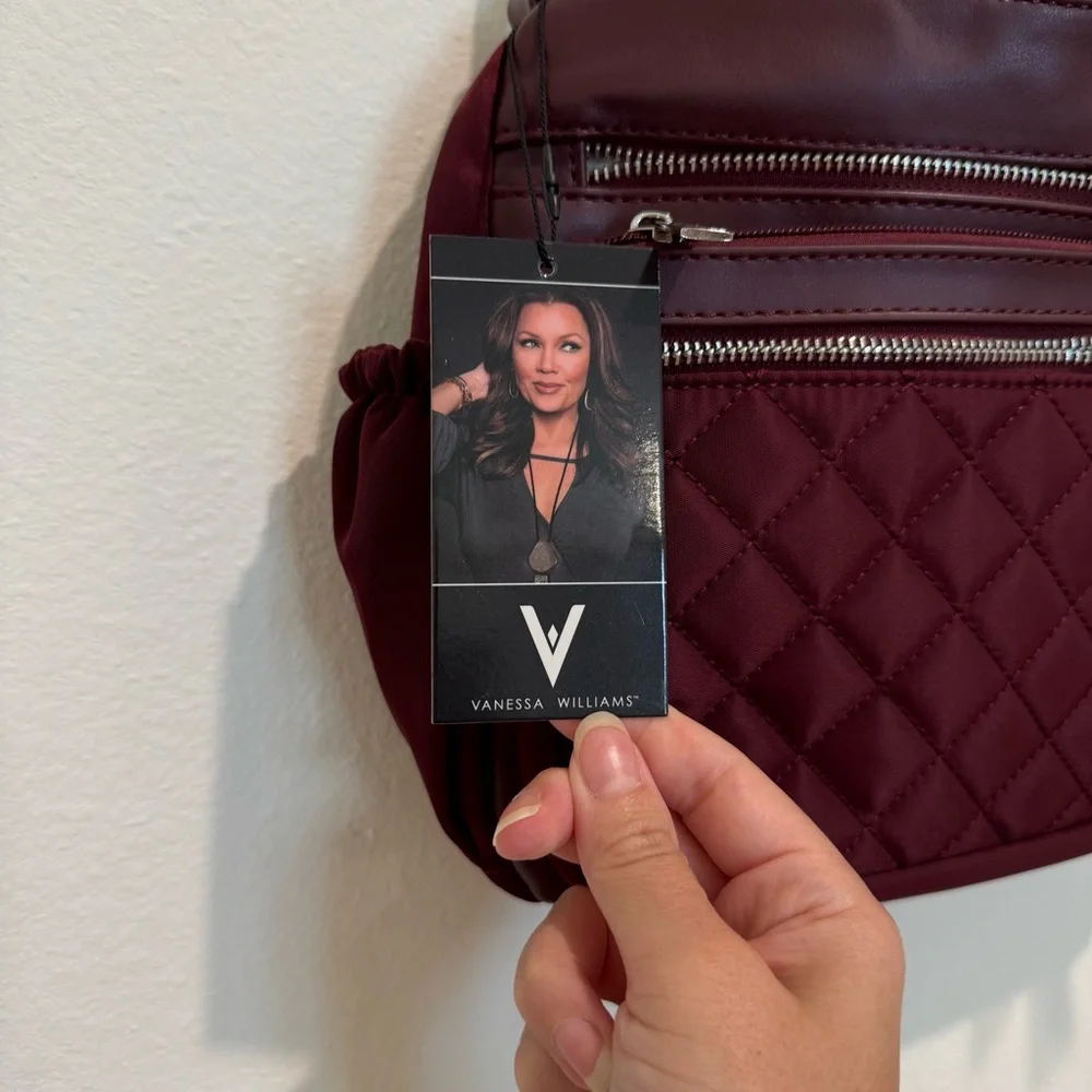 NWT Maroon Quilted Crossbody Bag - Picture 4 of 8